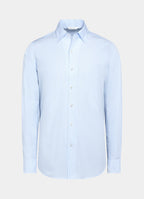 Light Blue Striped Classic Collar Shirt