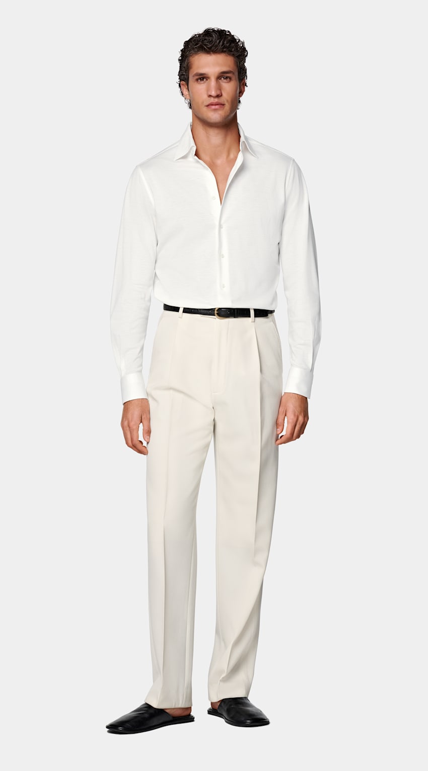 Off-White Cotton Shirt