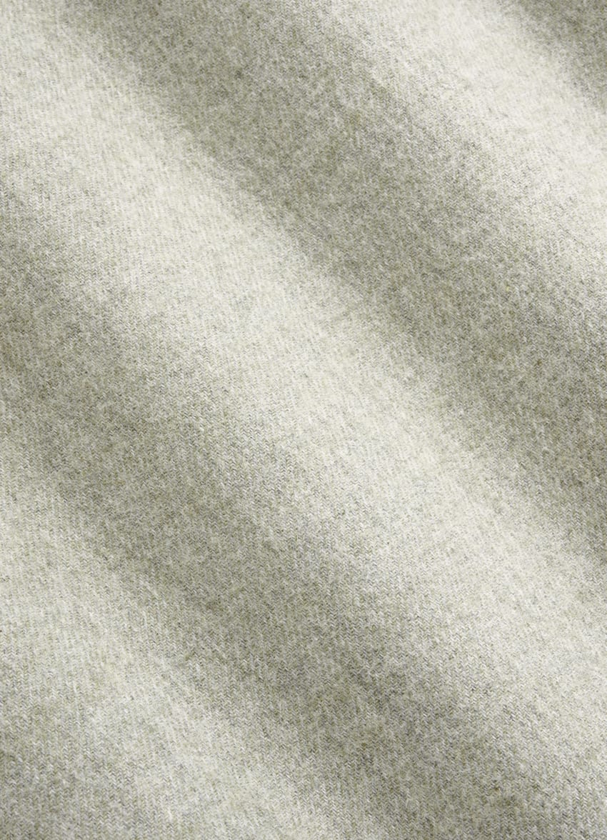 Light Green Cotton Flannel Shirt