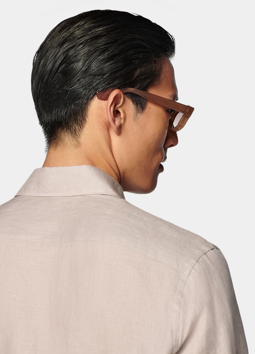 Light Brown Linen Shirt