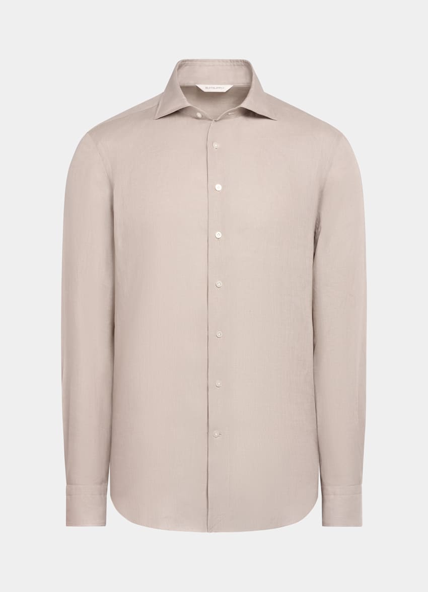 Light Brown Linen Shirt