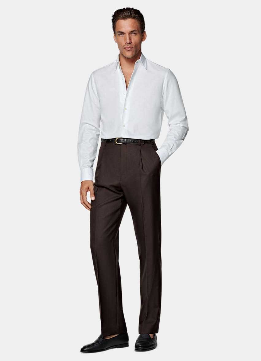White Classic Collar Shirt