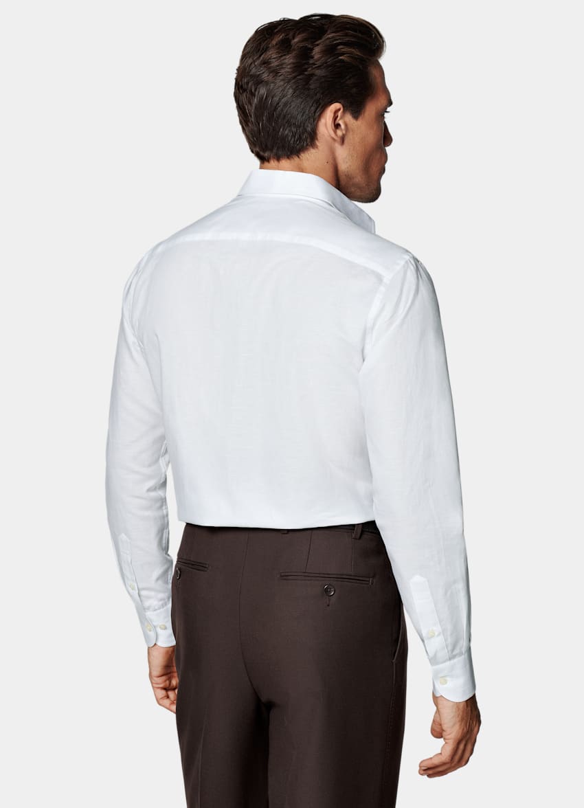 White Classic Collar Shirt
