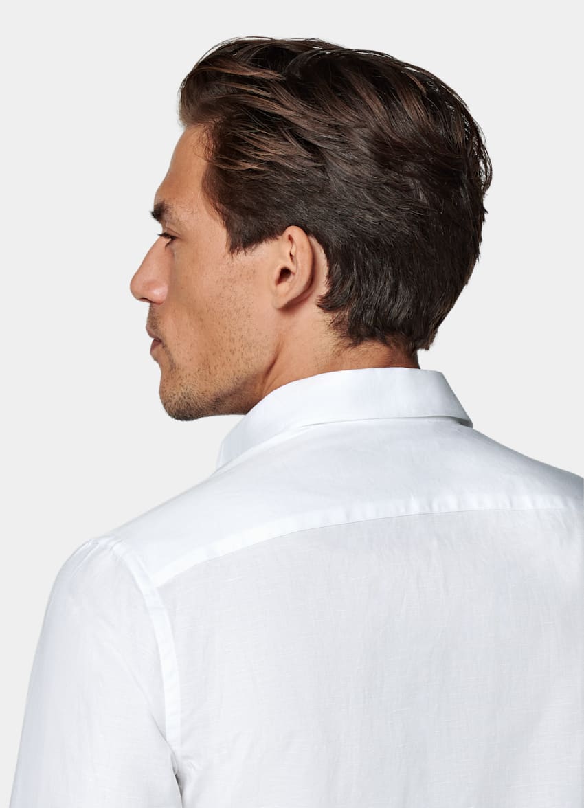 White Classic Collar Shirt