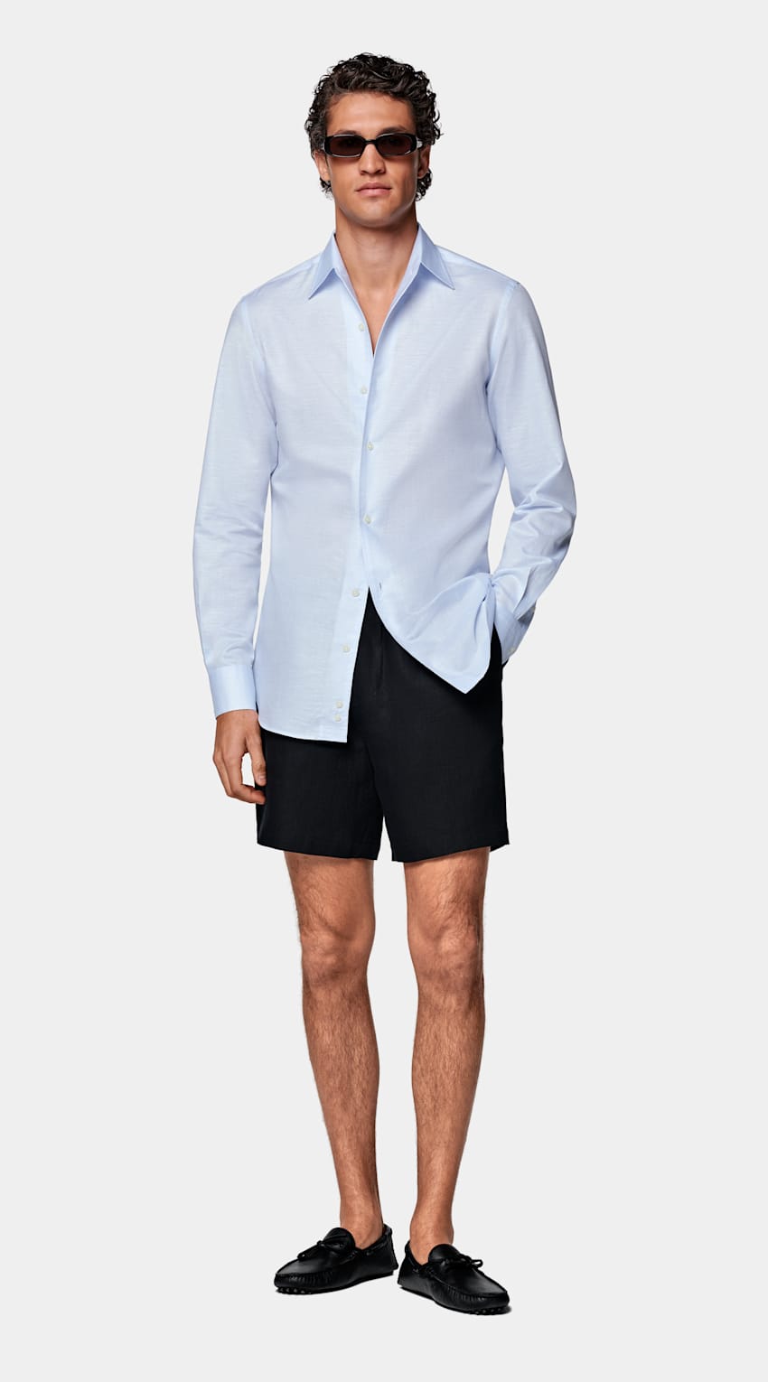 Light Blue Classic Collar Shirt