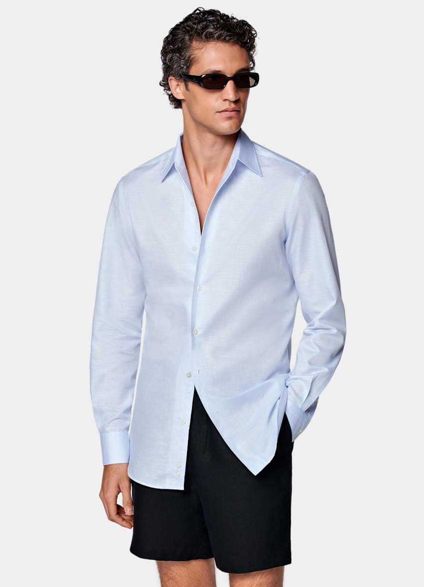 Light Blue Classic Collar Shirt