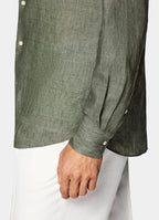 Green Linen Shirt