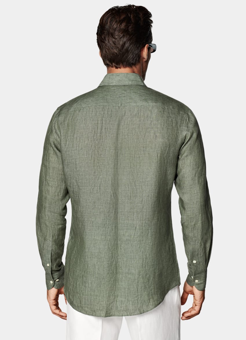 Green Linen Shirt