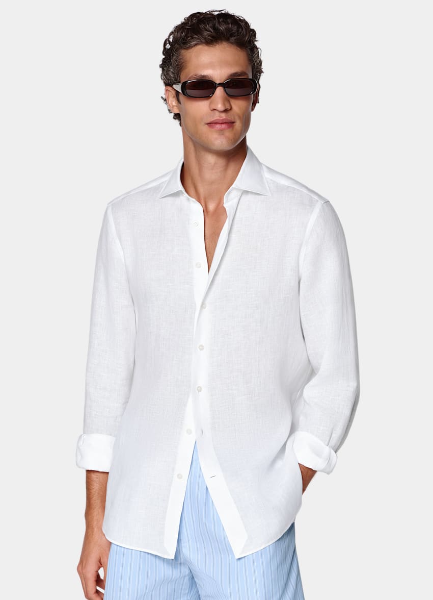 White Linen Shirt