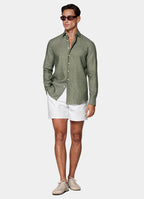 Green Linen Shirt