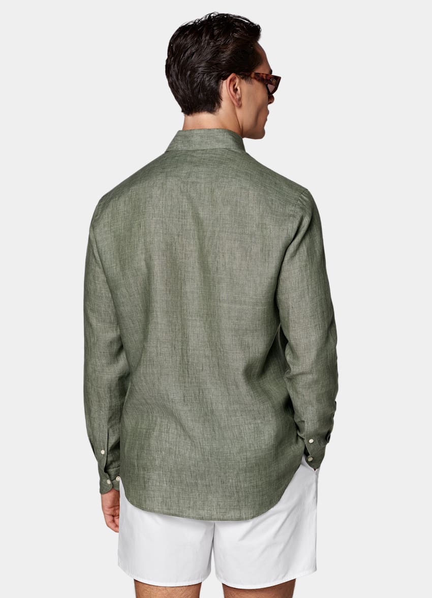 Green Linen Shirt