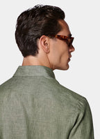Green Linen Shirt