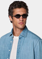 Mid Blue Denim Shirt