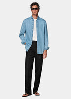 Mid Blue Denim Shirt