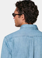 Mid Blue Denim Shirt