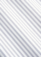 Navy Striped Widespread Collar Shirt