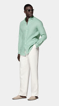 Mid Green Linen Shirt