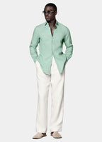 Mid Green Linen Shirt