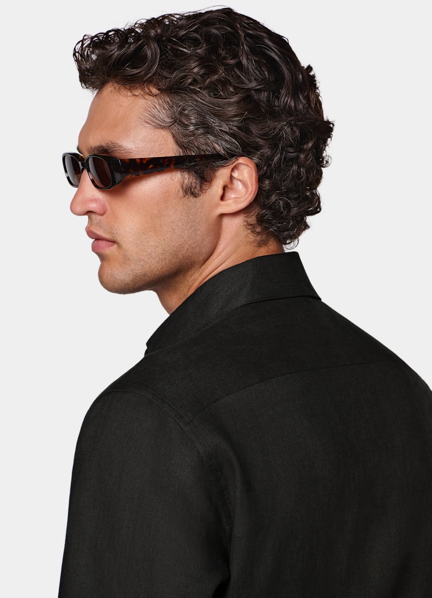 Black Linen Shirt