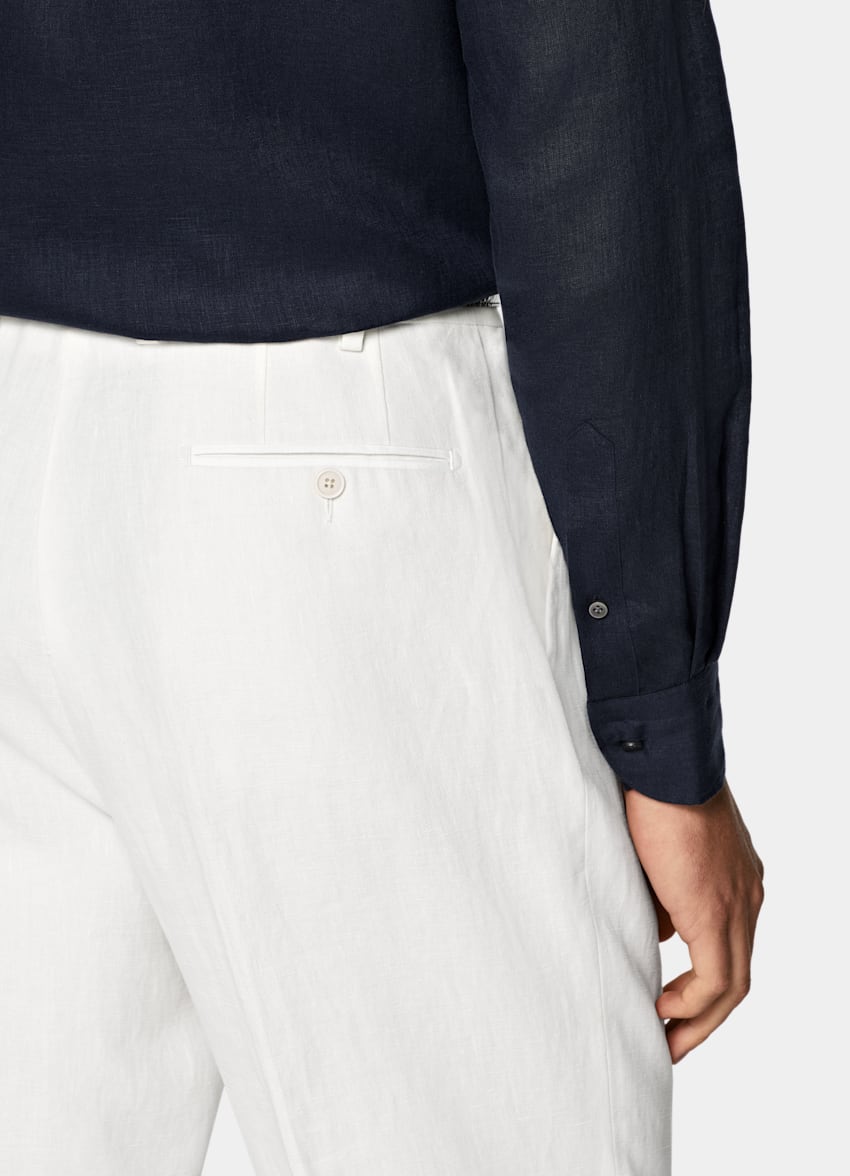 Navy Linen Shirt