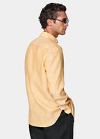 Orange Linen Shirt