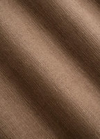 Mid Brown Cotton Short Sleeve Shirt