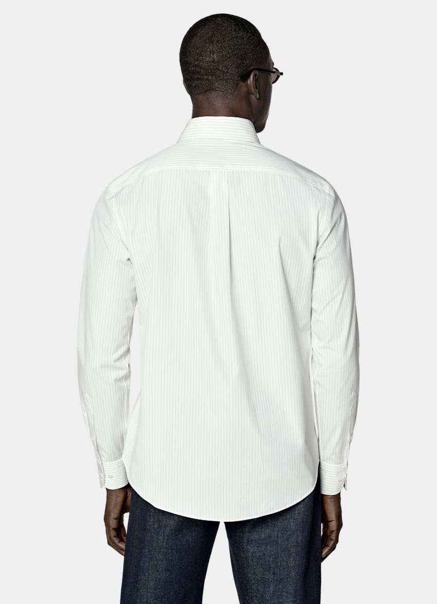 Black Striped Cotton Shirt