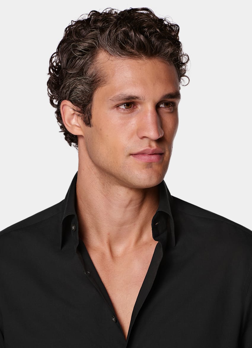 Black Cotton Shirt