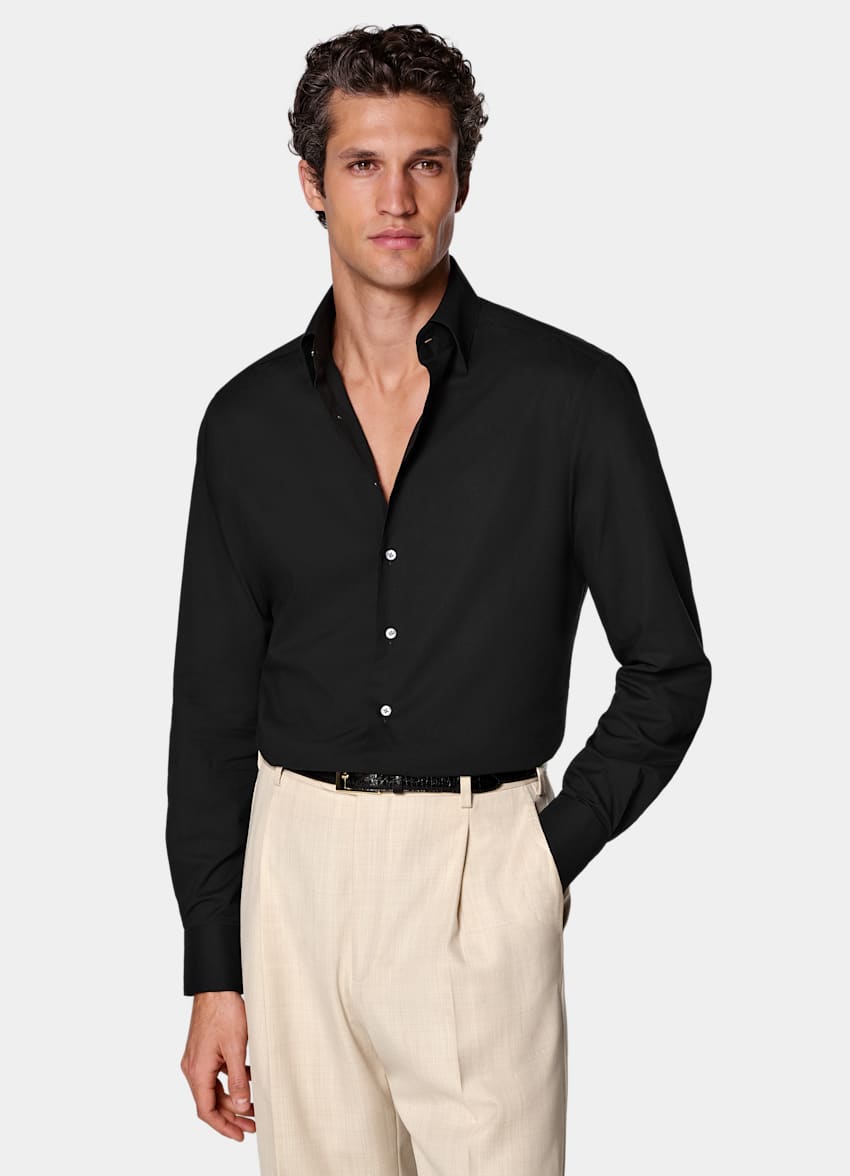 Black Cotton Shirt