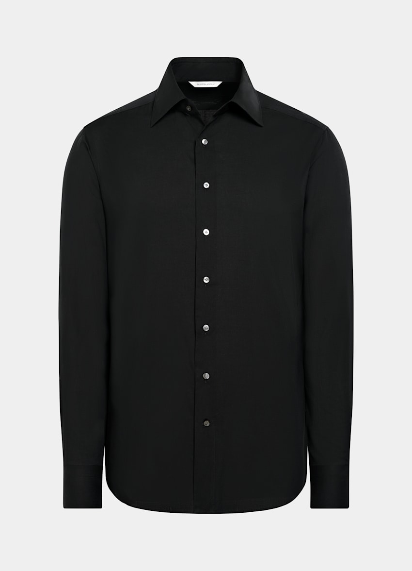 Black Cotton Shirt
