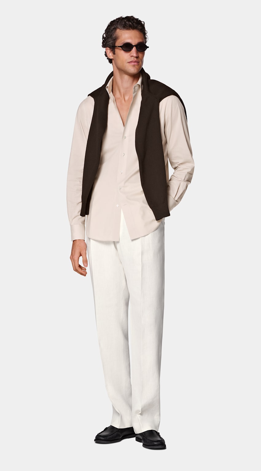 Light Brown Cotton Shirt