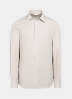 Light Brown Striped Lyocell Shirt