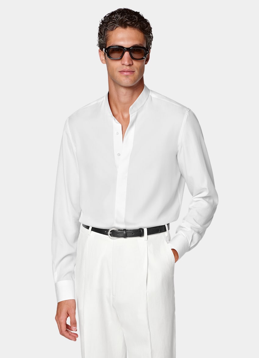 Off-White Lyocell SIlk Shirt