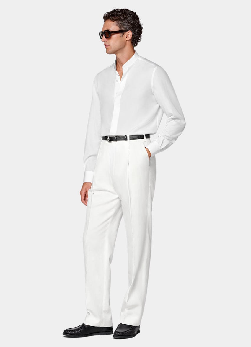 Off-White Lyocell SIlk Shirt