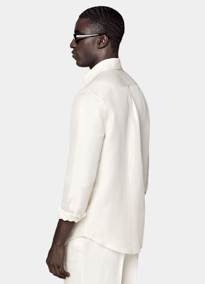 Off-White Linen Silk Overshirt