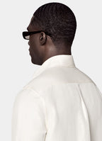 Off-White Linen Silk Overshirt