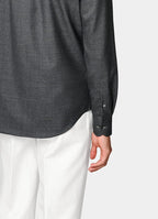 Dark Grey Wool Overshirt
