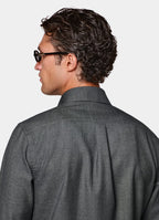 Dark Grey Wool Overshirt