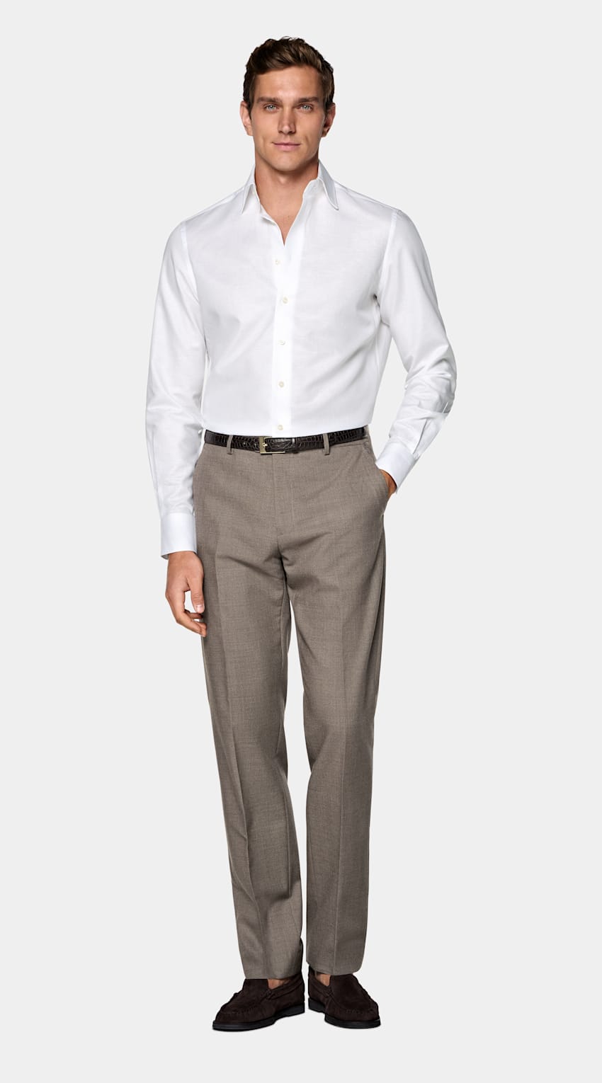 White Classic Collar Shirt