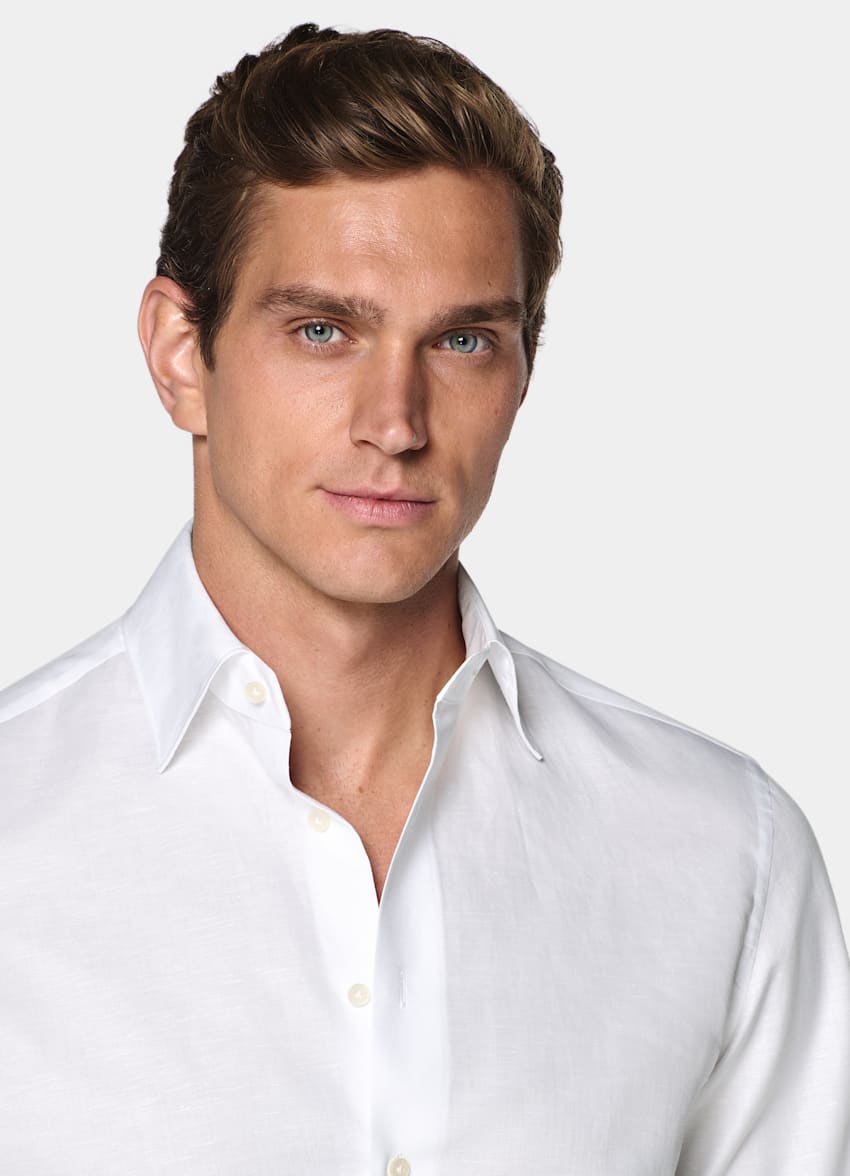 White Classic Collar Shirt