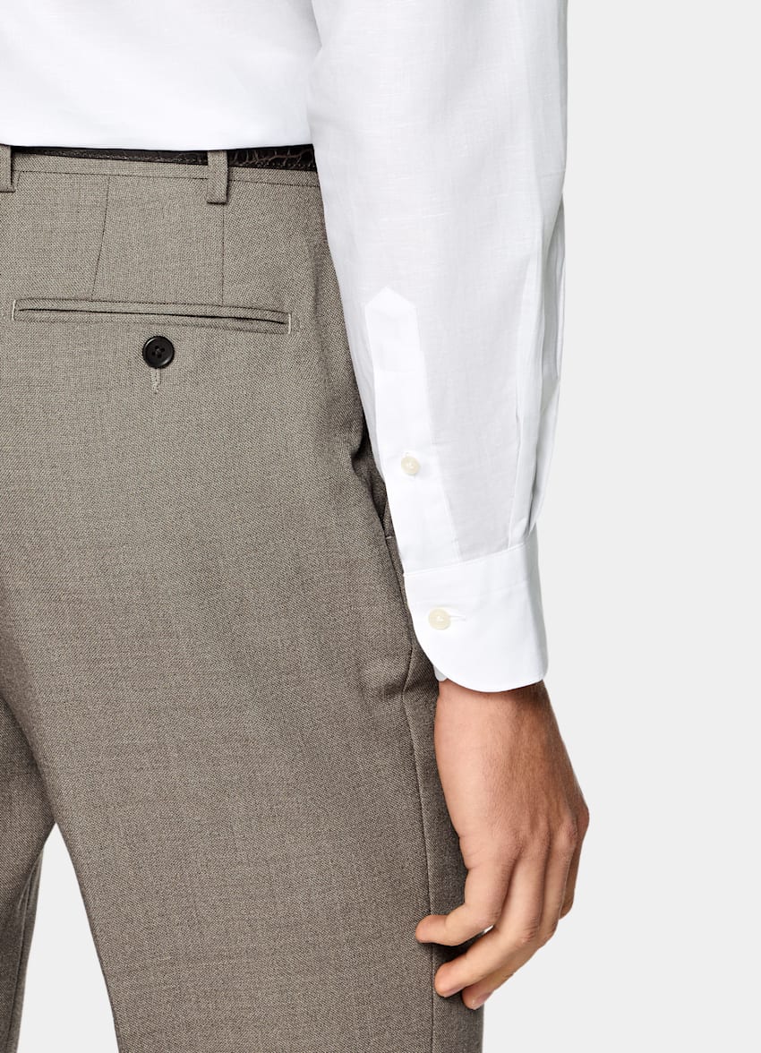 White Classic Collar Shirt