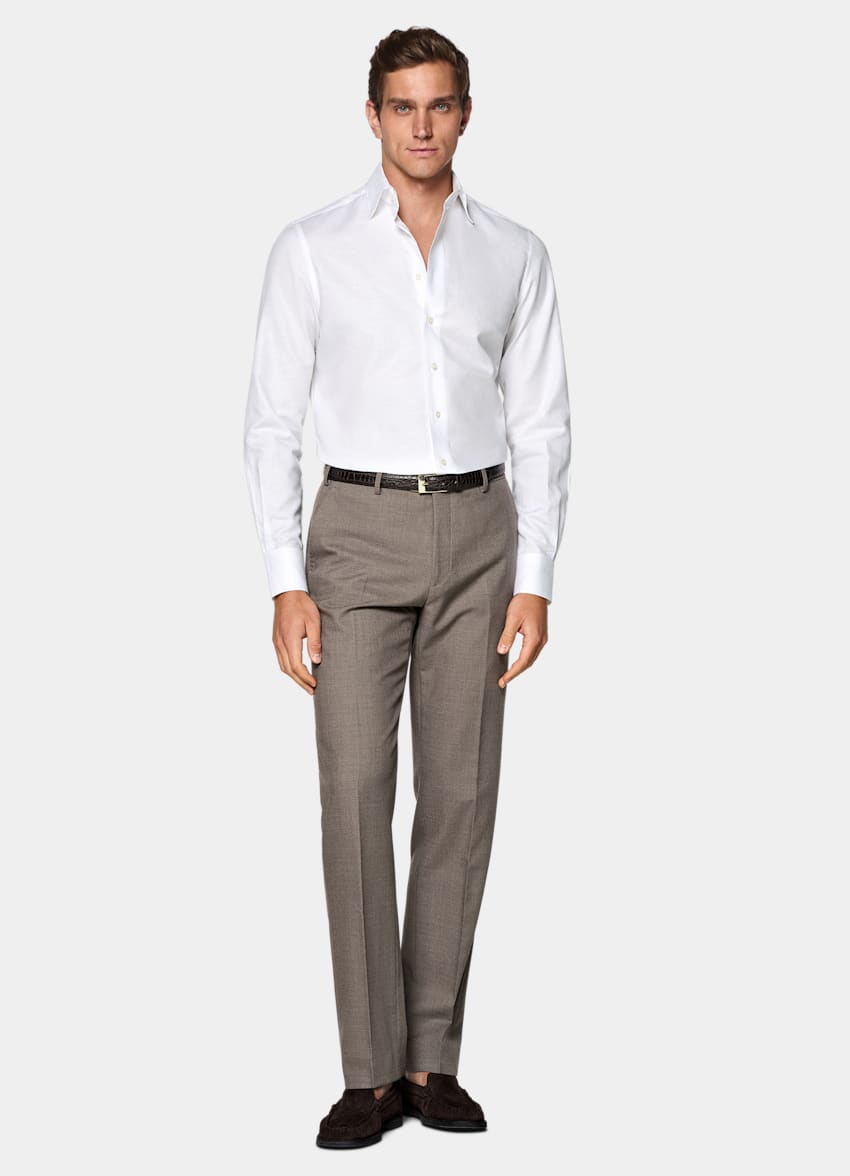 White Classic Collar Shirt