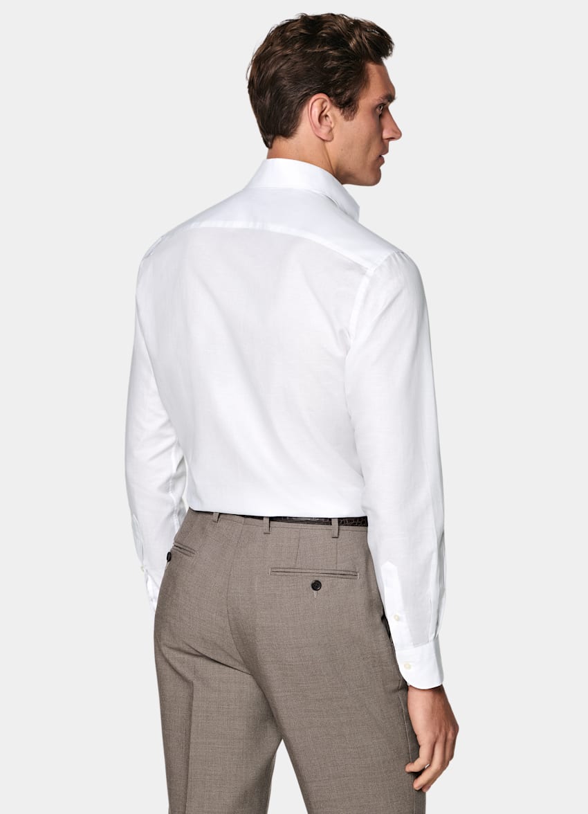 White Classic Collar Shirt