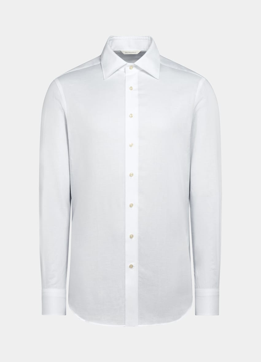 White Classic Collar Shirt