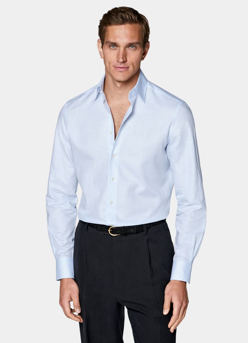 Light Blue Classic Collar Shirt