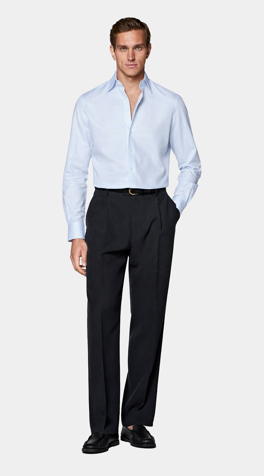 Light Blue Classic Collar Shirt