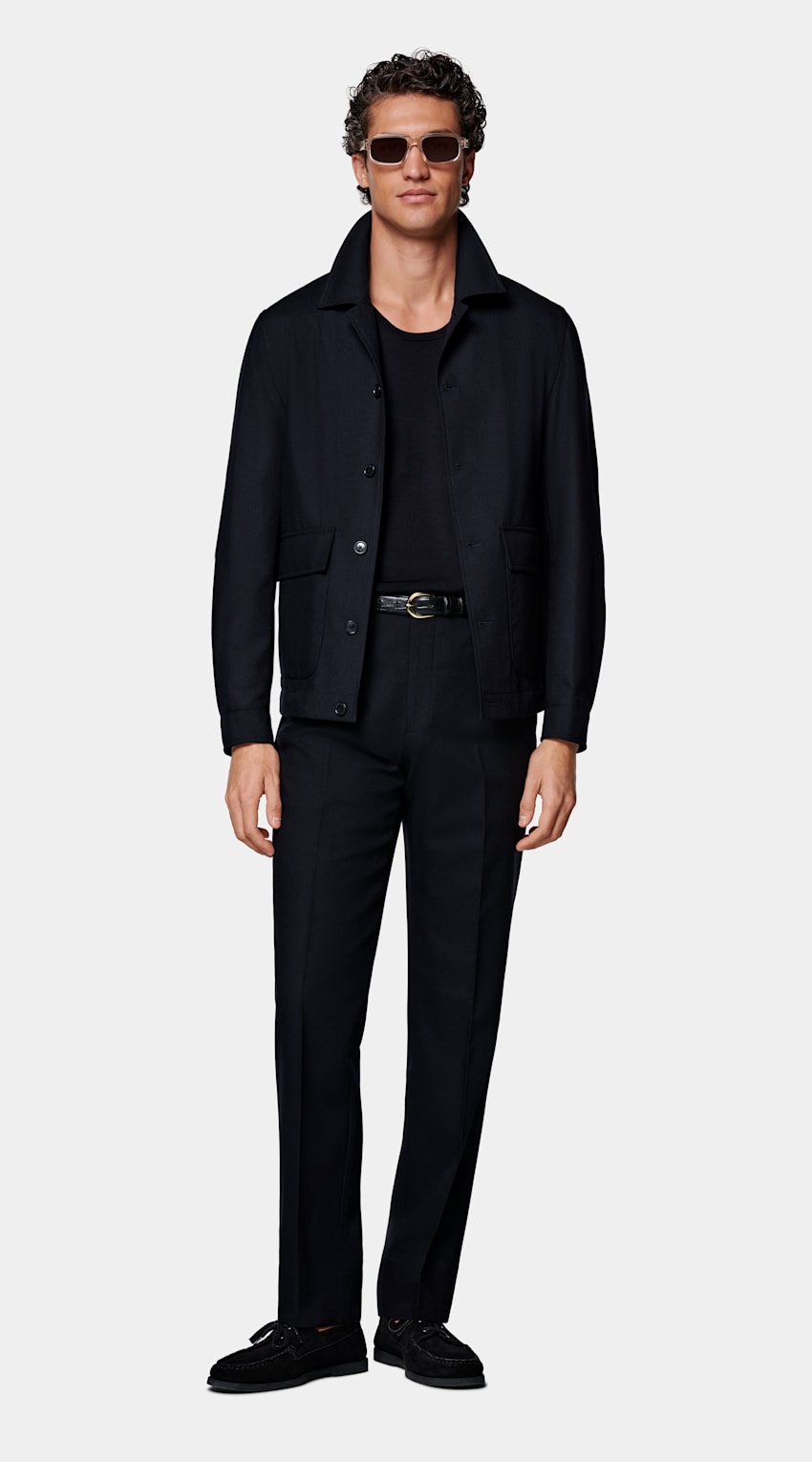 Navy Bomber Jacket