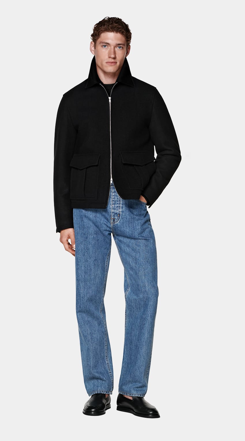 Black Bomber Jacket
