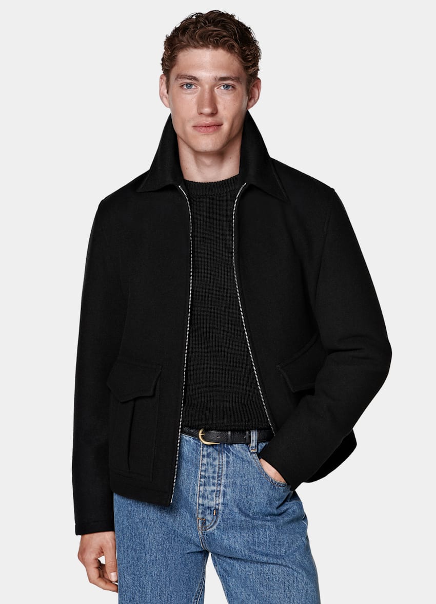 Black Bomber Jacket – Jakob & Stitch