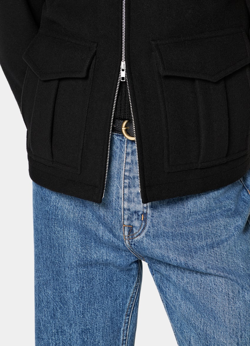 Black Bomber Jacket